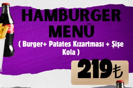 HAMBURGER MENÜ  | 219,00