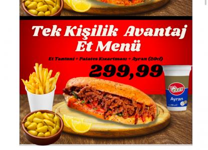 TEK KİŞİLİK AVANTAJ ET MENÜ | 300,00